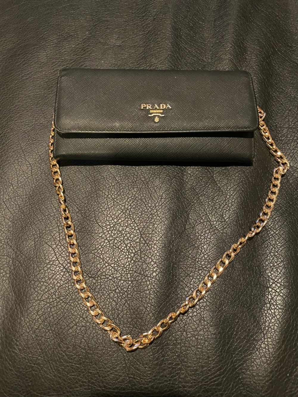 Large Prada Black Saffiano Leather wallet - Picture 7 of 16